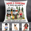 Personalized Love Camping Dog Pillow JR194 30O57 1