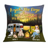 Personalized Love Camping Girl And Dog Pillow JR207 23O23 1