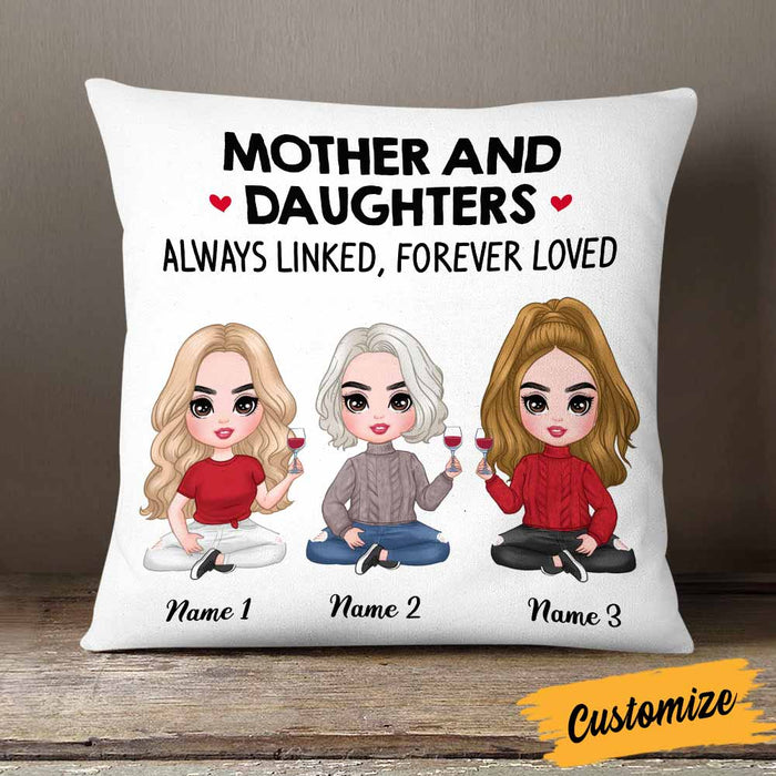 Personalized Mother Daughter Love Pillow JR192 81O58 1