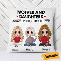 Personalized Mother Daughter Love Pillow JR192 81O58 thumb 1