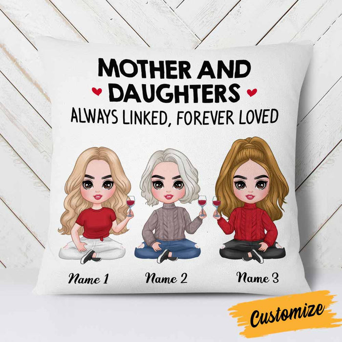 Personalized Mother Daughter Love Pillow JR192 81O58 1