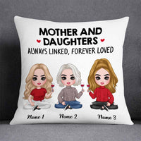 Personalized Mother Daughter Love Pillow JR192 81O58 thumb 1