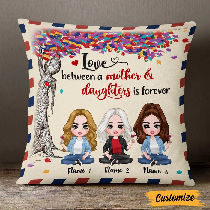 Personalized Mother Daughter Love Pillow JR193 81O47 1