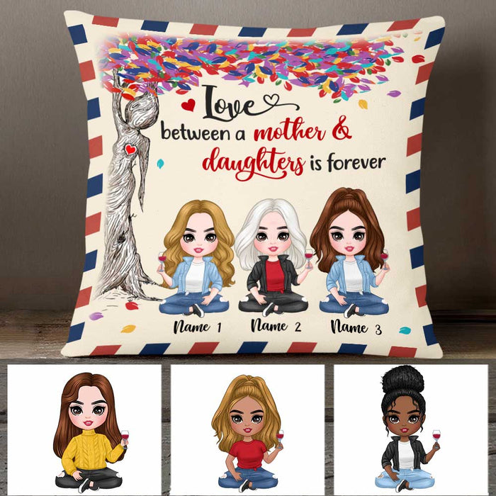 Personalized Mother Daughter Love Pillow JR193 81O47 1