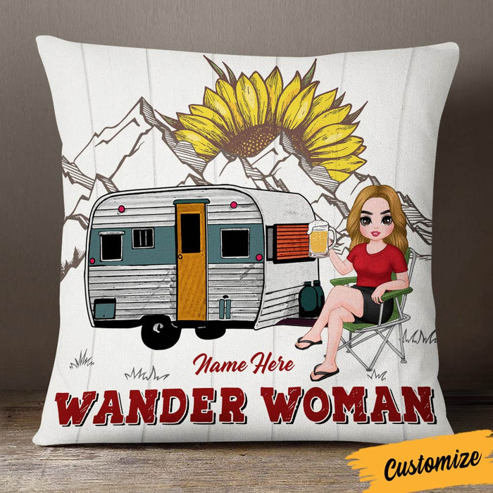 Personalized Love Camping Wander Woman Pillow JR196 95O36 1
