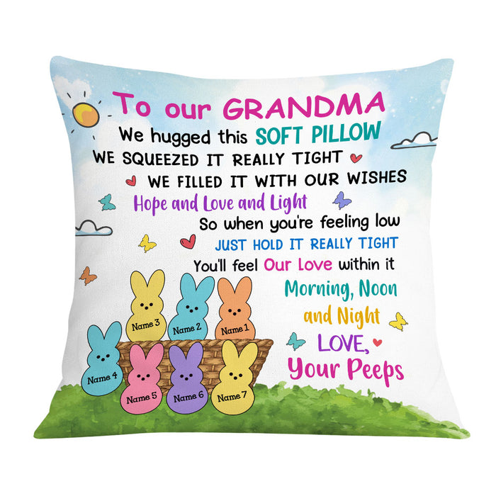 Personalized Easter Grandma Peeps Pillow JR193 95O36 1