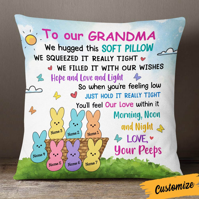 Personalized Easter Grandma Peeps Pillow JR193 95O36 1