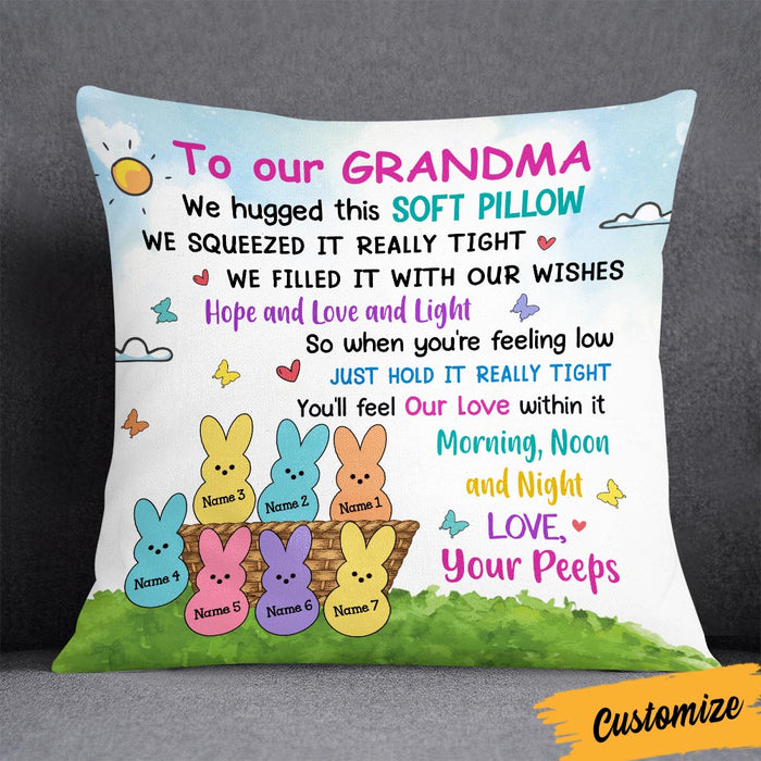 Personalized Easter Grandma Peeps Pillow JR193 95O36 1