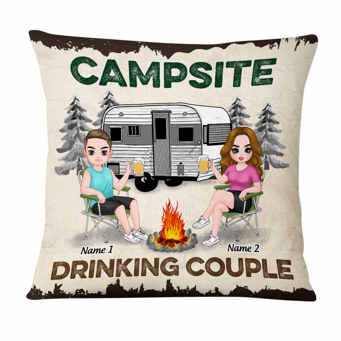 Personalized Love Camping Drinking Team Pillow FB102 24O47 1