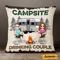 Personalized Love Camping Drinking Team Pillow FB102 24O47 thumb 1