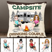 Personalized Love Camping Drinking Team Pillow FB102 24O47 thumb 1