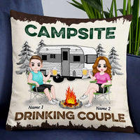 Personalized Love Camping Drinking Team Pillow FB102 24O47 thumb 1