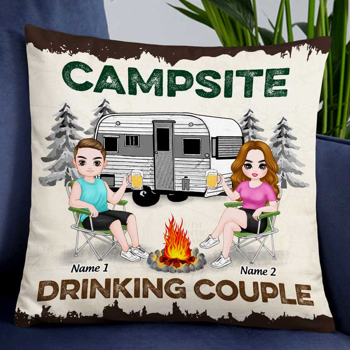 Personalized Love Camping Drinking Team Pillow FB102 24O47 1