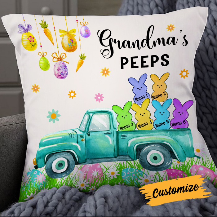 Personalized Easter Grandma Peeps Pillow JR248 24O24 1