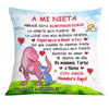 Personalized Mom Grandma To My Son Grandson Dinosaur Spanish Pillow JR202 30O24 1