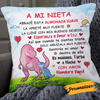 Personalized Mom Grandma To My Son Grandson Dinosaur Spanish Pillow JR202 30O24 1