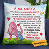 Personalized Mom Grandma To My Son Grandson Dinosaur Spanish Pillow JR202 30O24 1