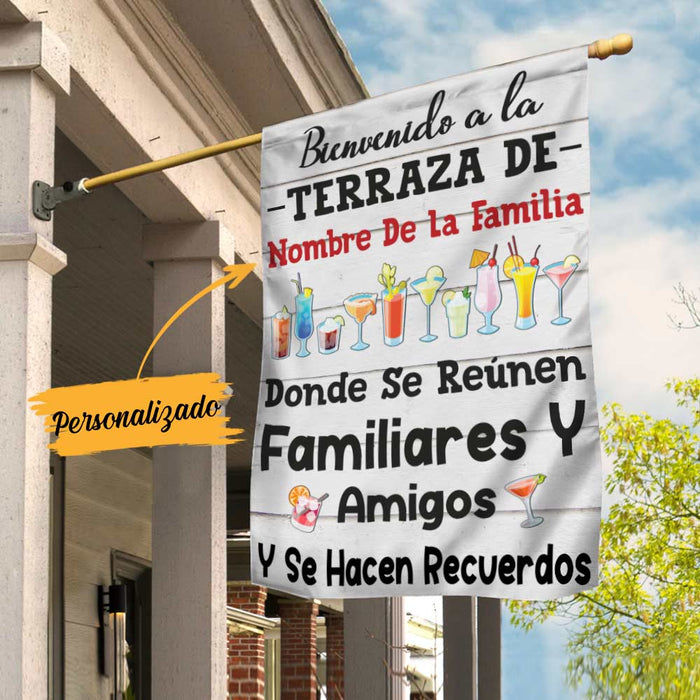 Personalized Deck Gardening Outdoor Spanish Flag JR203 26O57 1