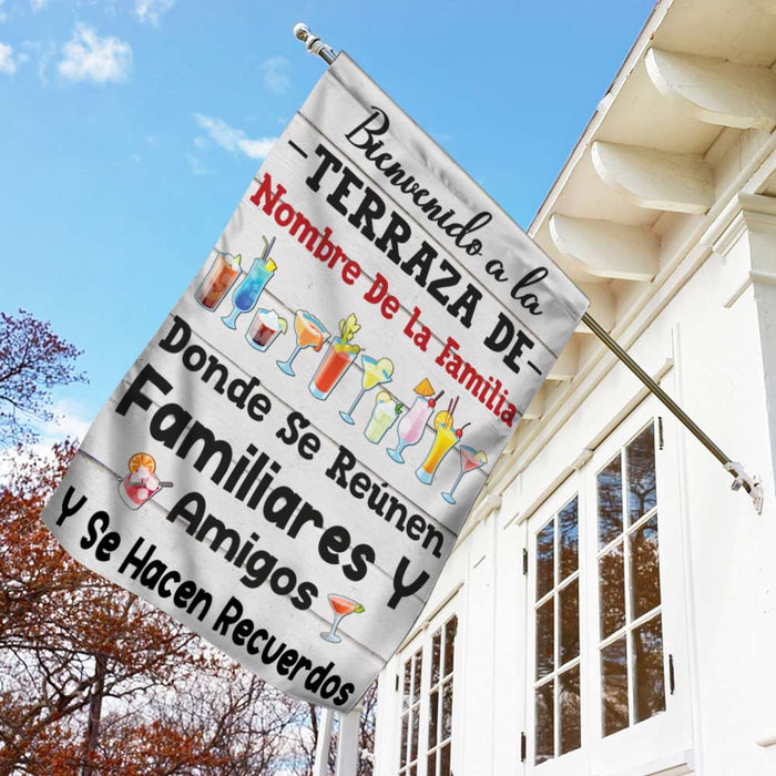 Personalized Deck Gardening Outdoor Spanish Flag JR203 26O57 1