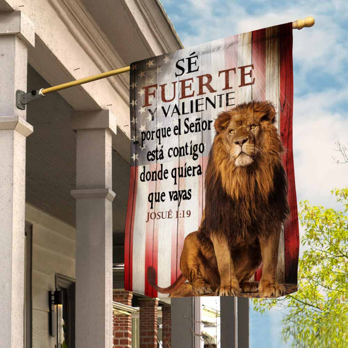 Jesus With You Wherever You Go Lion Spanish Flag JR205 26O58 1