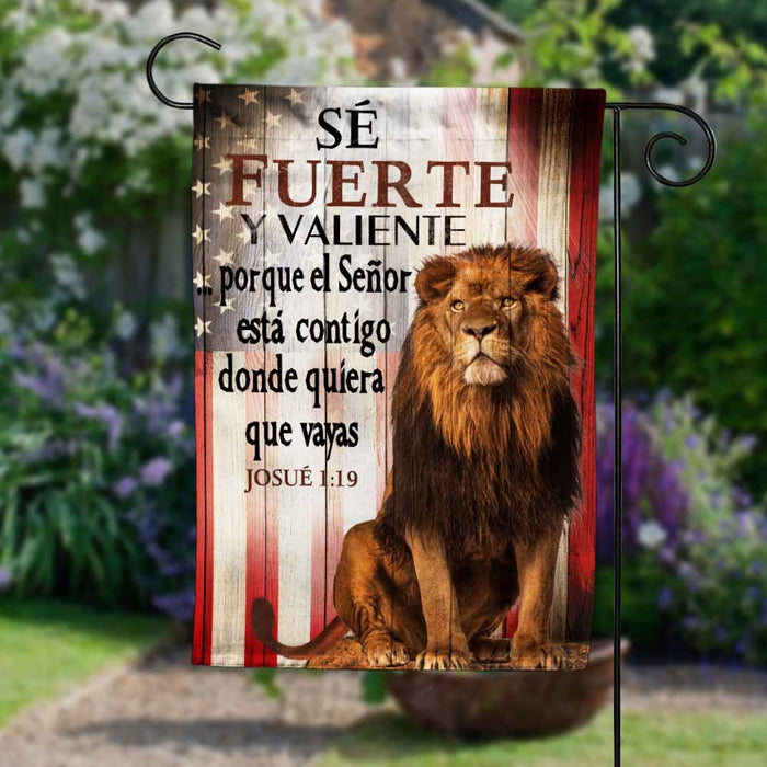 Jesus With You Wherever You Go Lion Spanish Flag JR205 26O58 1