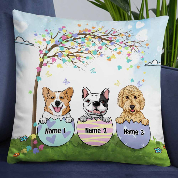 Personalized Easter Dog Mom Pillow JR202 85O58 1