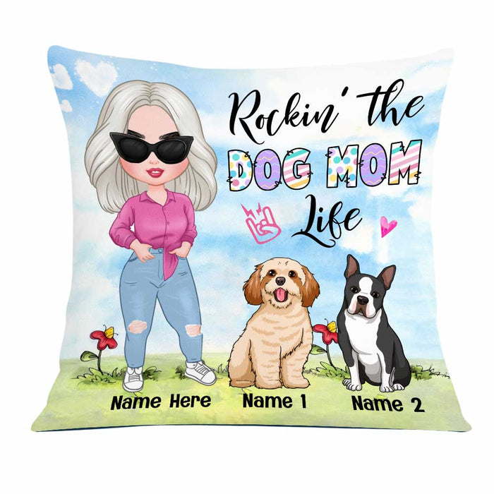 Personalized Easter Dog Mom Life Pillow JR216 24O23 1