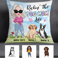 Personalized Easter Dog Mom Life Pillow JR216 24O23 thumb 1