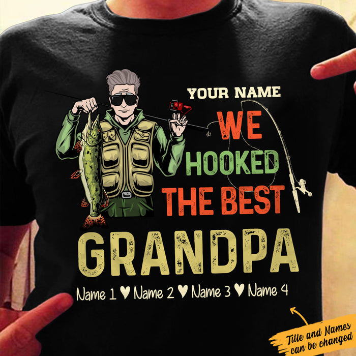 Personalized Dad Grandpa Fishing T Shirt MR201 67O47 1