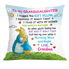 Personalized Bunny Easter Granddaughter Hug This Pillow JR252 24O24 1