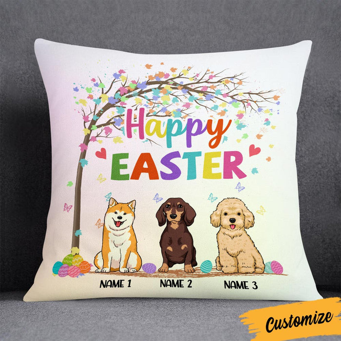 Personalized Easter Dog Mom Pillow JR208 30O36 1