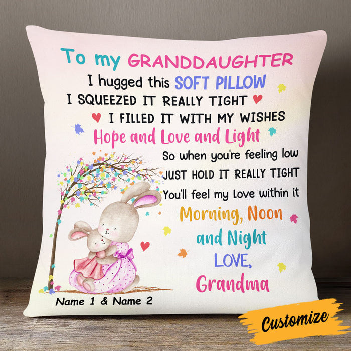 Personalized Easter Granddaughter Pillow JR204 30O53 1