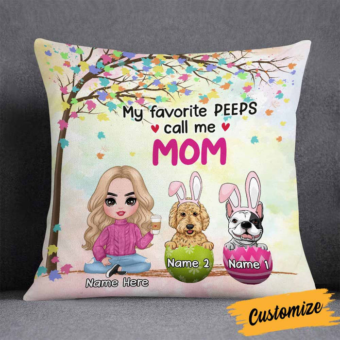 Personalized Easter Dog Mom Pillow JR208 26O58 1