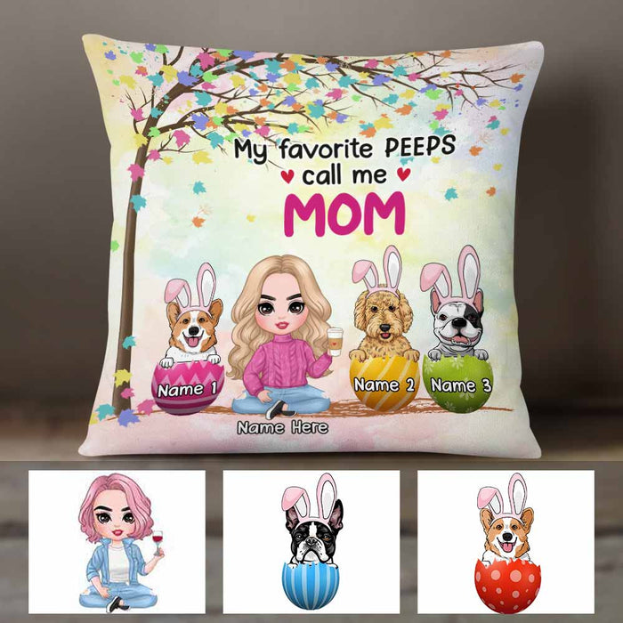 Personalized Easter Dog Mom Pillow JR208 26O58 1