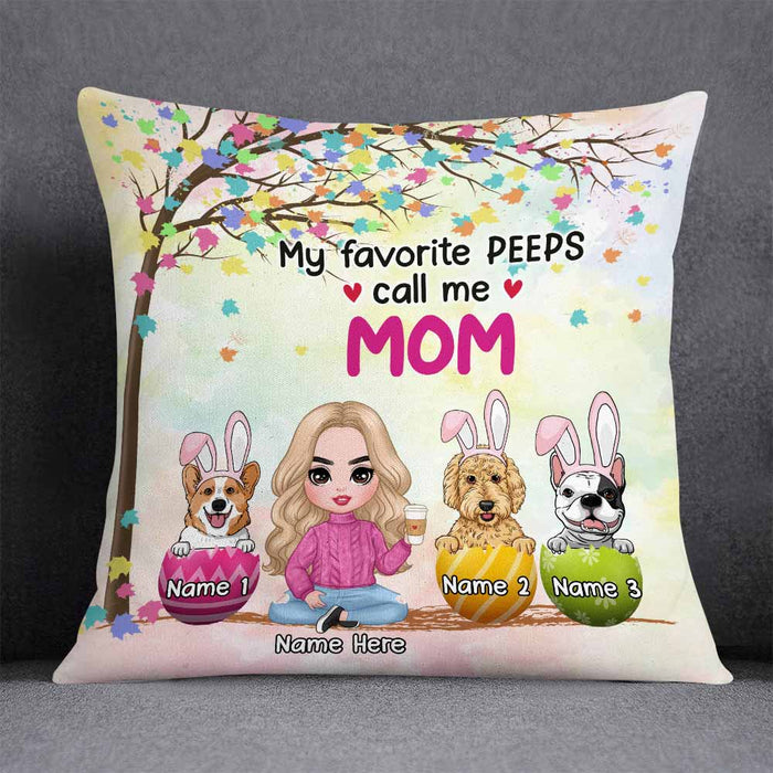 Personalized Easter Dog Mom Pillow JR208 26O58 1