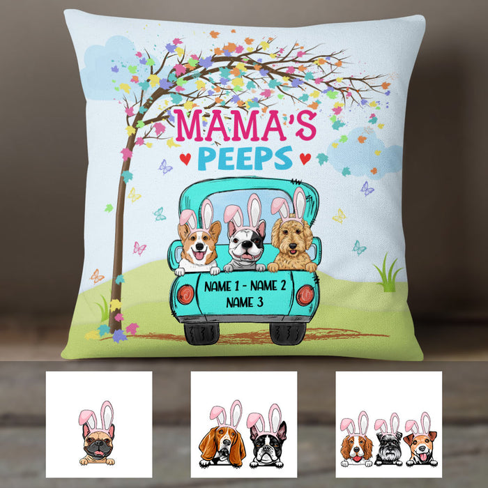 Personalized Easter Dog Mom Pillow JR207 30O36 1