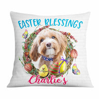 Personalized Easter Dog Mom Pillow JR209 30O57 thumb 1