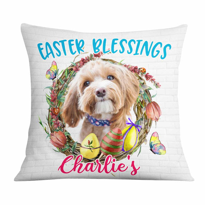 Personalized Easter Dog Mom Pillow JR209 30O57 1