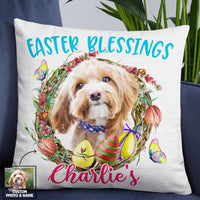 Personalized Easter Dog Mom Pillow JR209 30O57 thumb 1