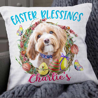 Personalized Easter Dog Mom Pillow JR209 30O57 thumb 1