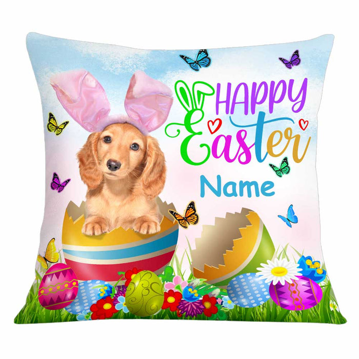 Personalized Easter Dog Photo Pillow JR209 26O34 1