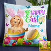 Personalized Easter Dog Photo Pillow JR209 26O34 1