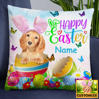Personalized Easter Dog Photo Pillow JR209 26O34 thumb 1