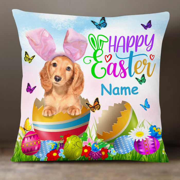 Personalized Easter Dog Photo Pillow JR209 26O34 1