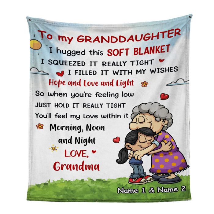 Personalized Mom Grandma Granddaughter Grandson Blanket DB225 30O36 1