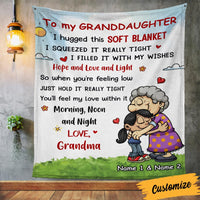 Personalized Mom Grandma Granddaughter Grandson Blanket DB225 30O36 thumb 1