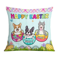 Personalized Happy Easter Dog Mom Pillow JR202 95O57 thumb 1