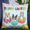 Personalized Happy Easter Dog Mom Pillow JR202 95O57 1