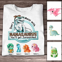 Personalized Grandma Dinosaur T Shirt - Hoodie - Sweatshirt JR202 81O58 17427 thumb 1