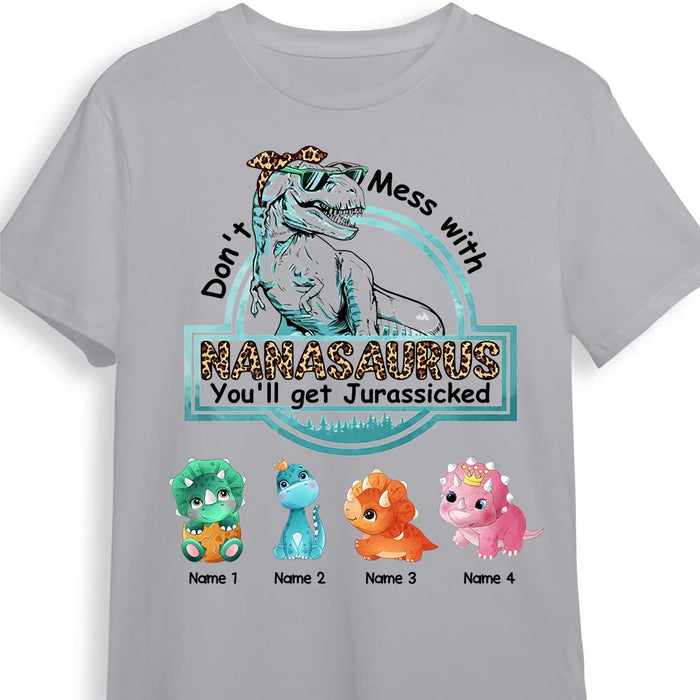 Personalized Grandma Dinosaur T Shirt - Hoodie - Sweatshirt JR202 81O58 17427 1